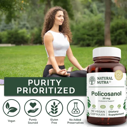 Miniatura 4 de Natural Nutra Policosanol 20mg con octacosanol, suplemento para promover la circulación de líquidos, mejorar la circulación sanguínea, apoya