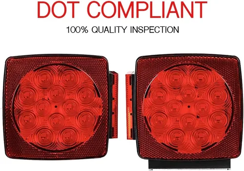 Miniatura 5 de MAXXHAUL 50343 Luces LED sumergibles de 12 V para remolque, izquierda y derecha, para remolques de menos de 80 pulgadas de ancho