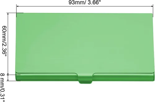 Miniatura 2 de PATIKIL Titular de la tarjeta de visita, titular de la tarjeta del metal de aluminio para la tarjeta de crédito de la tarjeta de, Azul, Verde