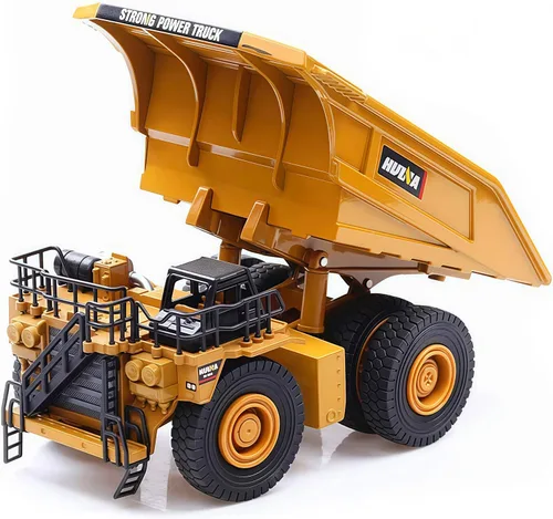 Miniatura 2 de Gemini&Genius Camión volquete de juguete para niños, juguete de vehículo de construcción de aleación a escala 1:60, descargable de sitios Camión