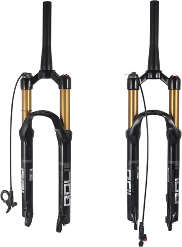 Miniatura 8 de Horquilla de suspensión de aleación de magnesio para bicicleta de montaña de Bosy, 26/27.5/29 pulgadas, dirección cónica y horquilla delantera recta