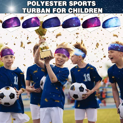 Miniatura 39 de Deekin 6 diademas de fútbol para niños, diademas de fútbol para niños, bandas para el sudor atléticas para niños, diademas de fútbol para niños