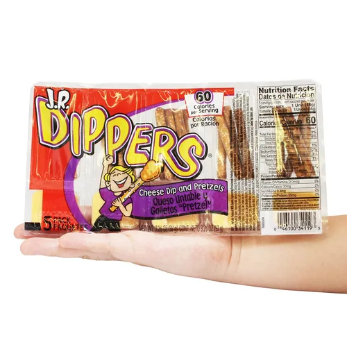Miniatura 4 de J.R. Dippers Snacks de salsa de queso y palitos de pretzel (2 paquetes)