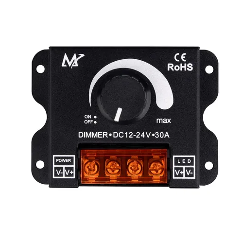 Tira de luz LED DC12V-24V 30A PWM regulador de atenuación para perilla de atenuación ajustar brillo interruptor de encendido/apagado, tira LED de un