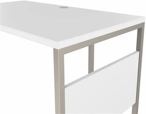 Miniatura 7 de Bush Business Furniture Hybrid 42 W x 24D Escritorio Return/Bridge en blanco