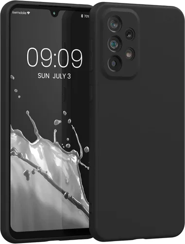 Miniatura 117 de kwmobile Funda compatible con Samsung Galaxy A23 4G / 5G - Funda de silicona TPU metálica suave y delgada - Rojo oscuro metálico