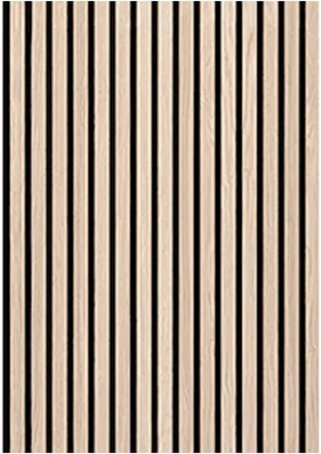 Paneles acústicos de pared acústicos, paneles grandes insonorizados, panel de absorción de sonido acanalado 3D con acabado de madera, tratamiento