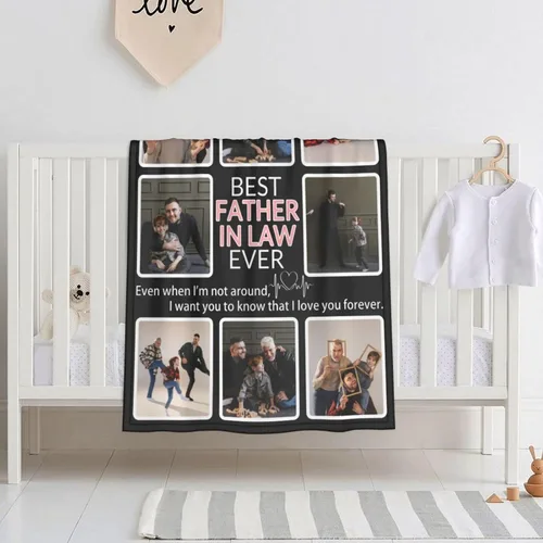 Miniatura 36 de Manta personalizada con collage de fotos, para hermana, amiga, madre, padre, familia, mascotas, parejas, en Navidad, cumpleaños, aniversario, regalo