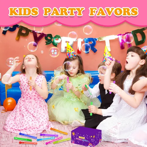 Miniatura 5 de Suministros de fiesta de burbujas para niños, paquete de 20 a 300 mini varita de burbujas para niños pequeños, bolsa de regalos pequeña para acampar