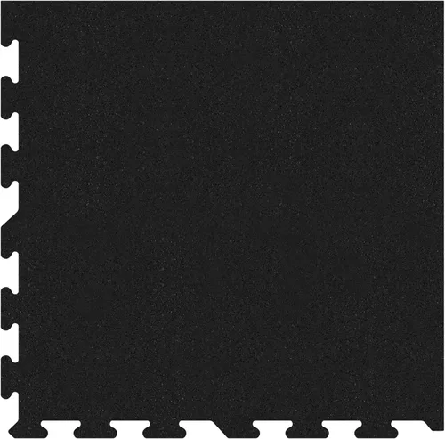 Miniatura 16 de Baldosa de goma IncStores robusta de 8mm, (baldosas de 58x58cm/kit de piezas para el suelo) tatami de gimnasio de goma entrelazado, para suelos
