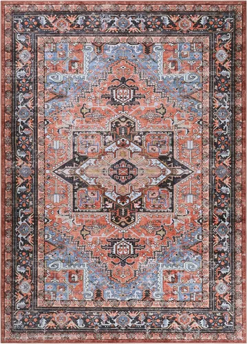 Miniatura 205 de GLN Rugs Traditional Collection - Alfombra de felpilla lavable a máquina, tradicional lavable, antideslizante, alfombra de felpilla de pelo corto