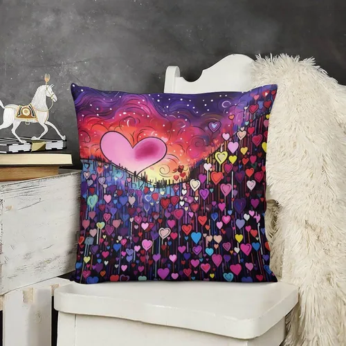 Miniatura 11 de Funda de almohada decorativa abstracta con textura de mármol naranja, rosa y verde, suave, doble cara, 12 x 12 pulgadas, con textura de mármol