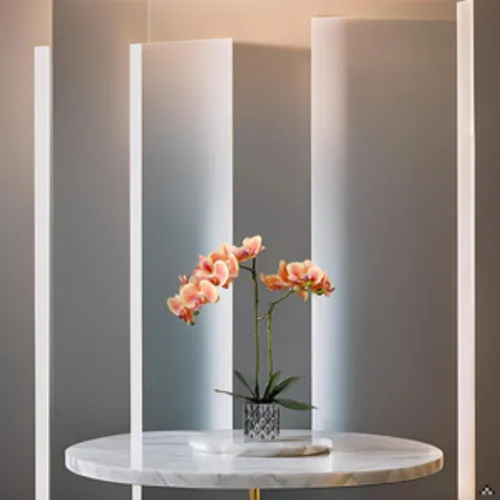 Miniatura 8 de Orquídeas artificiales Floreros de plata, orquídeas artificiales, orquídea naranja, altura 20 pulgadas