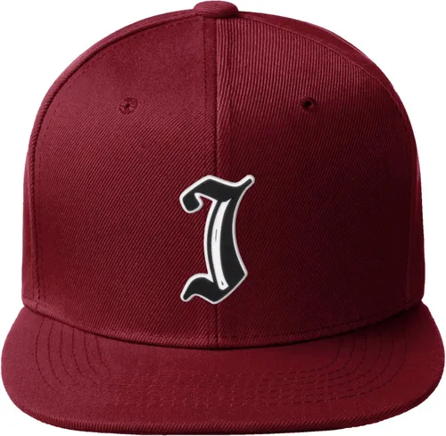 Miniatura 573 de Daxton Gorra clásica con visera de billete plano con letras del alfabeto inglés antiguo de la A a la Z