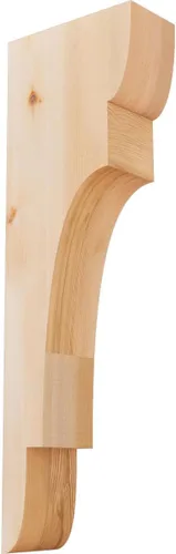 Miniatura 46 de Ekena Millwork COR04X12X12NEB00RWR 4 pulgadas de ancho x 12 pulgadas de profundidad x 12 pulgadas de alto New Brighton Rough Sawn Corbel, cedro rojo