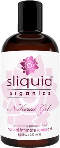 Sliquid Organics Lubricante a Base de Agua - Hoja de Aloe Vera Infundida con Aceites Orgánicos y Botánicos, Gel Lubricante Natural para