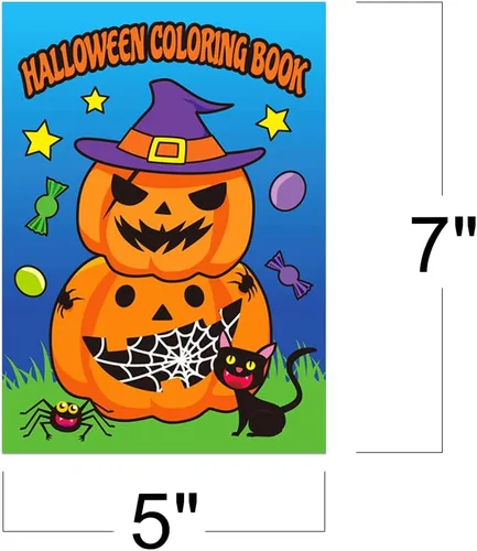 Miniatura 3 de ArtCreativity Libros para colorear de Halloween para niños, paquete de 36, mini folletos de 5 x 7 pulgadas, divertidos premios de Halloween