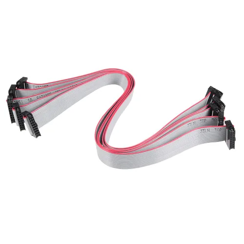 Miniatura 8 de uxcell IDC 6 pines conector plano cinta cable hembra longitud 11.8 in 0.079 in paso, 5pcs