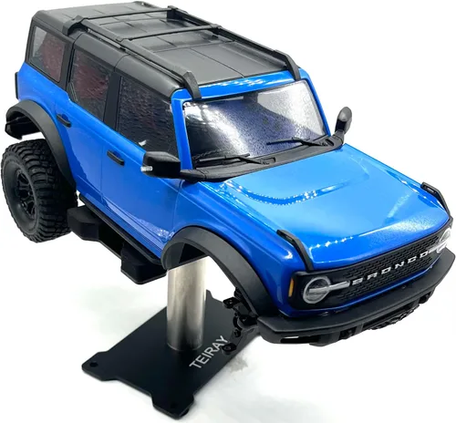 Miniatura 2 de Soporte de trabajo para automóvil a control remoto, estación de trabajo de reparación de aluminio de 360 grados de altura de rotación para 1/16 1/18
