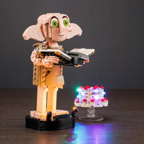 Miniatura 2 de BrickBling Luz LED compatible con Lego Dobby The House-Elf 76421, luces creativas compatibles con Lego 76421, no incluye