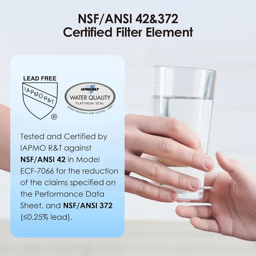 Miniatura 3 de Filtro de agua de gotas de agua, compatible con filtros negros y filtros de fluoruro – Incluye 2 filtros negros y 2 filtros de fluoruro