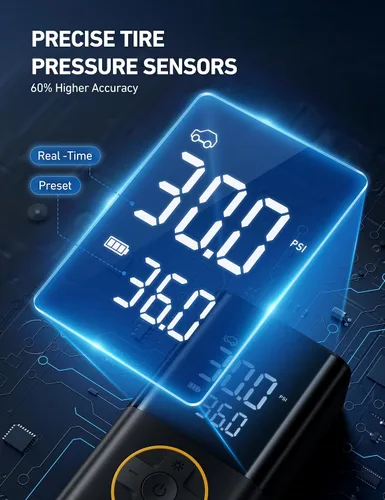Miniatura 9 de AstroAI Compresor de aire portátil con inflador de neumáticos mini L7 y L7