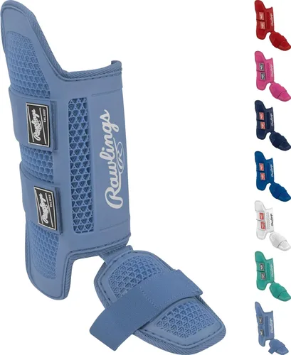 Rawlings | Protector de piernas para bateador | Béisbol / Sóftbol | Tallas pequeña y grande | Múltiples colores Azul Columbia