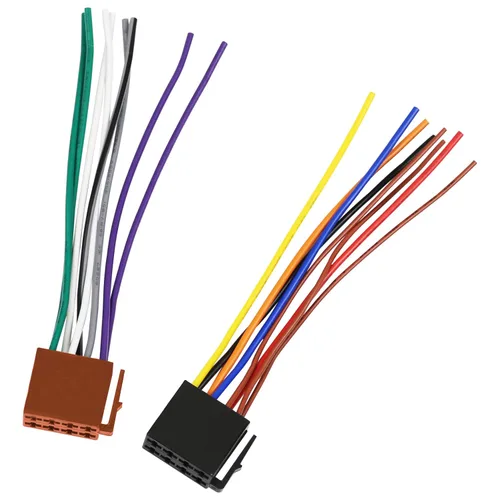 Miniatura 8 de Adaptador estéreo universal del arnés de cableado de la radio del coche del ISO, conector audio del altavoz del cable de alimentación del cable