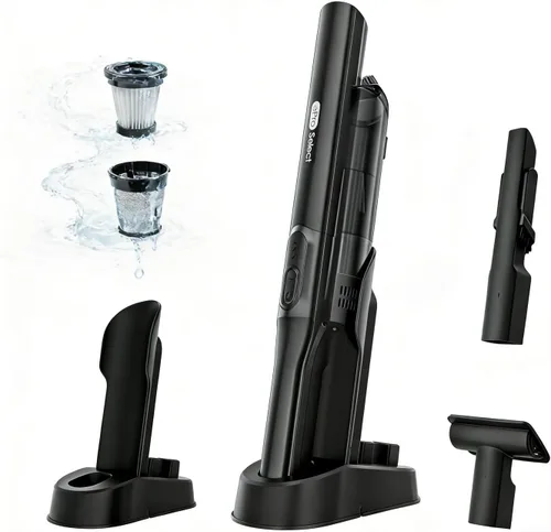 Miniatura 10 de Apical Life EV1395 Aspiradora inalámbrica de mano - 75W 12000Pa de succión fuerte, tiempo de funcionamiento de 14-24 minutos, recipiente de polvo
