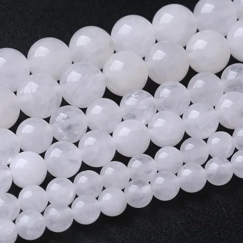 Miniatura 20 de 32 piezas de cuentas de piedra de jade de rodonita roja natural de 12 mm, cuentas sueltas redondas de piedra para fabricación de joyas, energía Jade