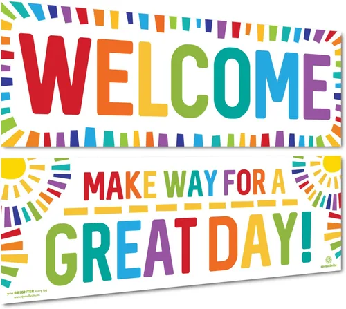 Miniatura 9 de Sproutbrite Juego de pósteres educativos de 13.5 x 39 pulgadas, 2 carteles para profesores, pósteres positivos para el aula y decoración de pared