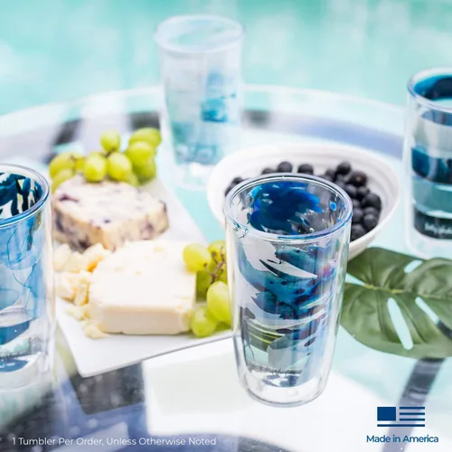 Miniatura 5 de Tervis Vaso aislado Kelly Ventura de doble pared hecho en Estados Unidos mantiene las bebidas frías y calientes, 16 onzas, paquete de 4
