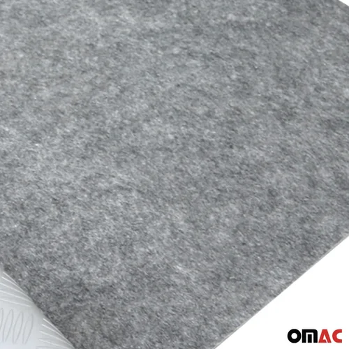 Miniatura 8 de OMAC Revestimiento de goma para caja de camioneta, alfombrilla para maletero y piso de aluminio con aspecto a cuadros gris 40 x 79 pulgadas