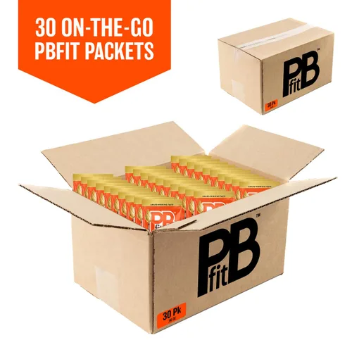 Miniatura 3 de PBfit Paquetes de Polvo de Mantequilla de Maní Clásico, Crema de Maní en Polvo de Maní Real Asado y Prensado, 8g de proteína 8% DV por paquete, 0.56