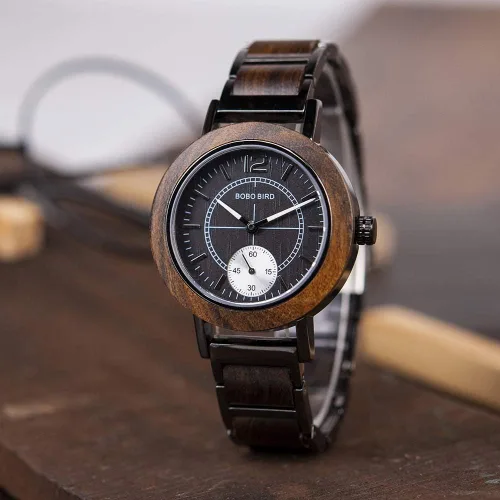 Miniatura 3 de BOBO BIRD Relojes de pulsera de cuarzo de moda para mujer con estilo casual