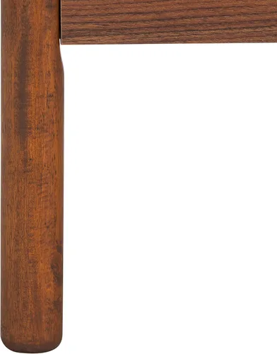 Miniatura 11 de SAFAVIEH Piran Soporte de TV para pantalla plana de hasta 70 pulgadas, nogal y dorado, 4 puertas con almacenamiento interior, consola multimedia