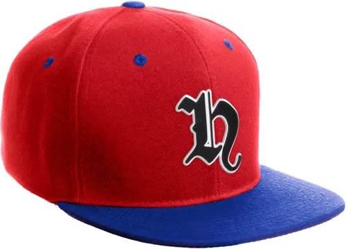Miniatura 508 de Daxton Gorra clásica con visera de billete plano con letras del alfabeto inglés antiguo de la A a la Z