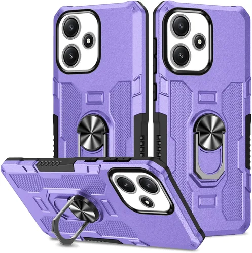 Miniatura 56 de Funda para Xiaomi Redmi Note 12 Pro 5G/Xiaomi Poco X5 Pro 5G Metal CD Patrón Anillo Titular Funda Teléfono Móvil Funda Protectora Anti-Caída Negro