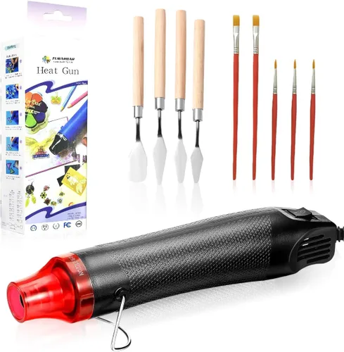 Pistola de calor para manualidades - Mini herramienta de calor para resina epoxi, moldes de silicona, vertido de acrílico, gofrado y eliminación de