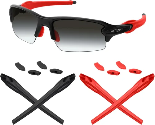 Miniatura 20 de Mryok Kits de boquillas de repuesto para Oakley Flak 2.0 OO9295 / 2.0 XL OO9188 - Opciones Rojo