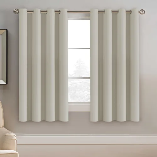 Miniatura 67 de H.VERSAILTEX - Cortinas blackout con aislamiento térmico y ojales en la parte superior, para patios, puertas correderas y división de habitaciones