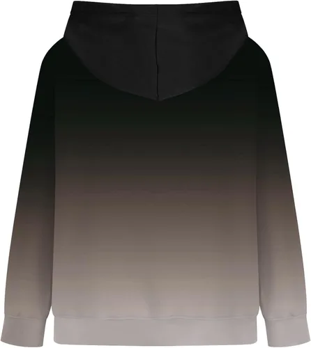 Miniatura 5 de Sudadera de manga larga con capucha y estampado a cuadros para mujer, sudadera suelta con cordón ajustable, tallas grandes