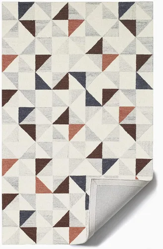Miniatura 6 de Fab Habitat Expert Weavers - Alfombra de lana india pura enganchada a mano para interiores, proporciona comodidad y belleza para el uso diario