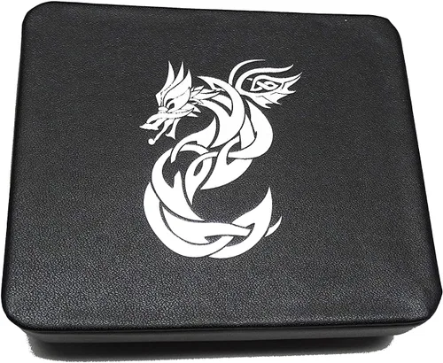 Miniatura 3 de Leather Lite - Estuche de almacenamiento y exhibición de dados, perfecto para dados de plástico, metal, piedra o madera