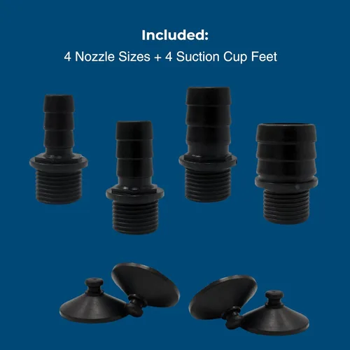 Miniatura 2 de Teamson Home Bomba de agua sumergible ajustable 1191 GPH de 100 W con un cable de alimentación de 6 pies y 4 boquillas diferentes para peceras