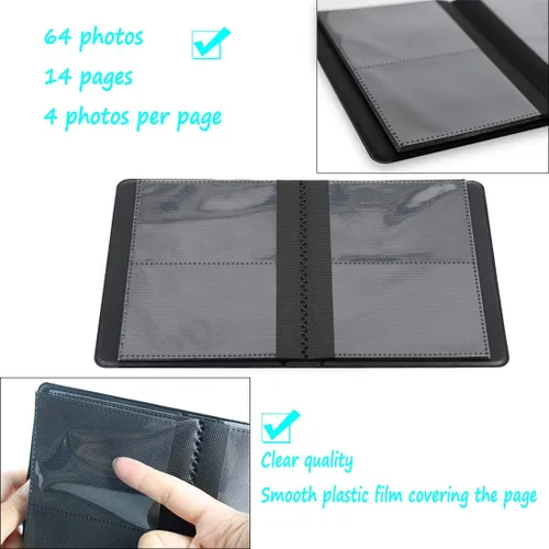 Miniatura 3 de BigTrend - Álbum de película de papel fotográfico de 2 x 3 pulgadas para cámara Fujifilm Instax Mini, Polaroid Snap, Z2300, cámaras instantáneas