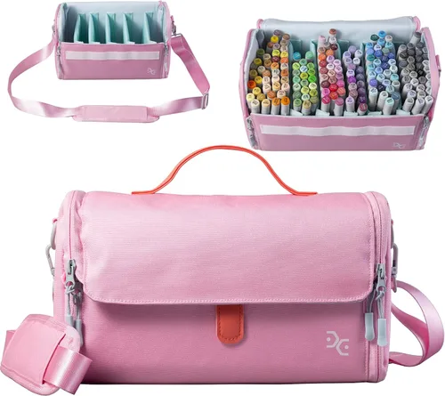 Miniatura 12 de Togood - Mochila ultra grande para guardar rotuladores, bolsa de hombro para bolígrafos. Capacidad para hasta 300 bolígrafos