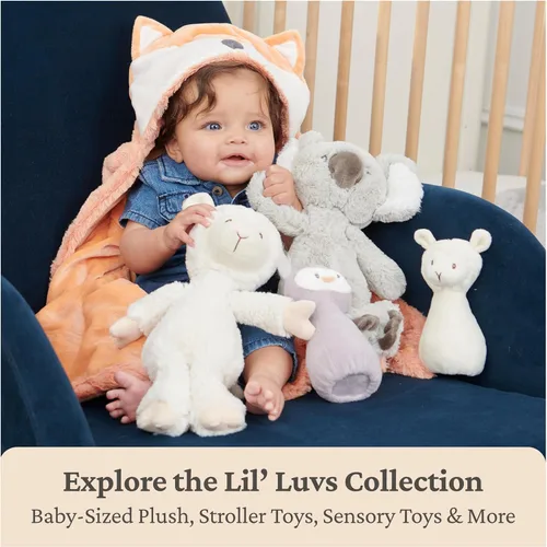 Miniatura 8 de GUND Baby Lil' Luvs On The Go Calmante de Perezoso para Bebés y Recién Nacidos, Animal de Peluche de Perezoso, Juguete con Sonido, Marrón/Crema, 6