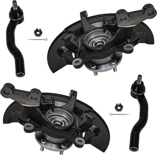 Miniatura 87 de Detroit Axle - Nudos de dirección delanteros de 2.5L de 2 piezas para Toyota 12-17 Camry, 2 nudos de dirección y conjunto de rodamiento de rueda