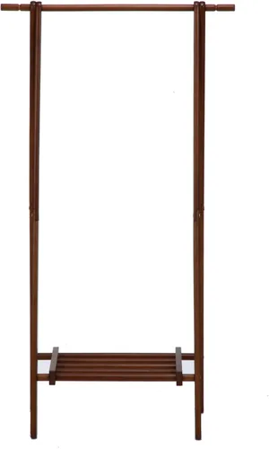 Miniatura 2 de Fuji Boeki 15192 - Perchero delgado, de madera, 31.5 pulgadas de ancho x 17.7 pulgadas de profundidad x 58.8 pulgadas de alto